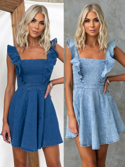 Women's Fashion Casual Denim Dress