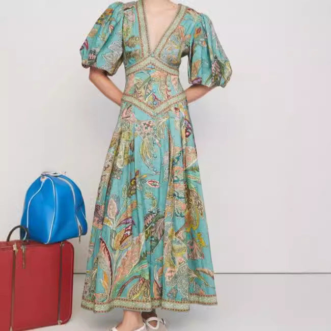 Profile Large Pendulum Vacation Style Dress