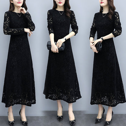 Women's Long Sleeve Lace Dress