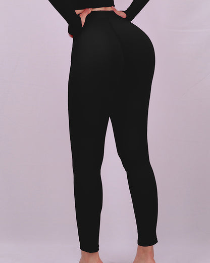 Pantalon de yoga serré taille haute pour femme