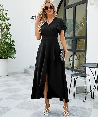 Vestido de noche de satén para mujer, estilo europeo y americano