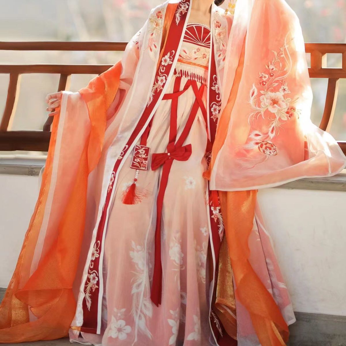 Ropa china Han para mujeres adultas, vestido hasta el pecho, túnica larga Hanfu, falda cheko fina para estudiantes de uso diario