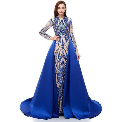 Women's Long-sleeved Trailing Evening Dress