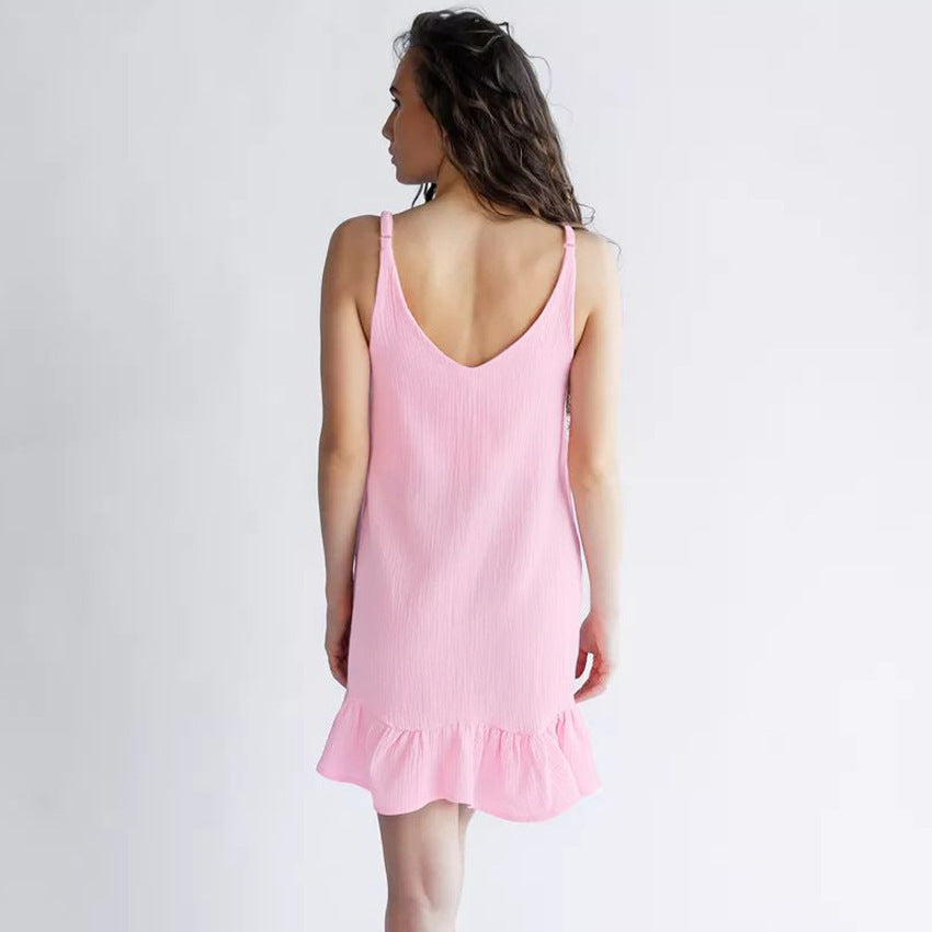 Robe en pur coton respirante et ample, confortable et douce