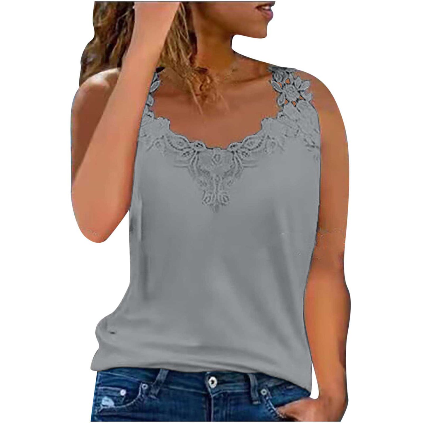 Top casual de mujer personalizado de moda de verano