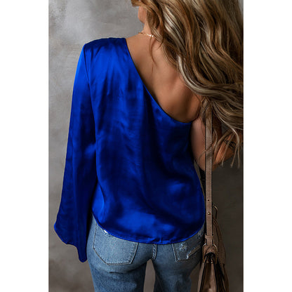 All-matching Loose Satin Chiffon Shirt For Women