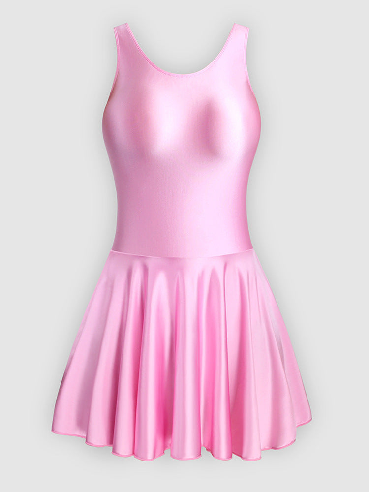 One-piece Tight Vest-shaped Gymnastics Skirt