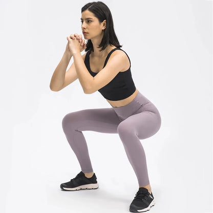 Pantalon de Yoga pour femmes, 18 couleurs, sensation seconde peau, résistant aux squats, extensible dans les 4 sens, Legging de Sport, collant de Fitness