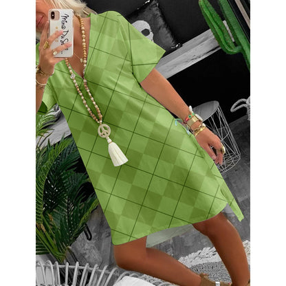 Vestido casual con estampado digital 3D para mujer