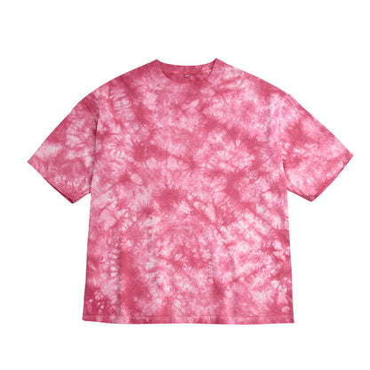 Tie-dye Pattern Short-sleeved T-shirt Popular Style