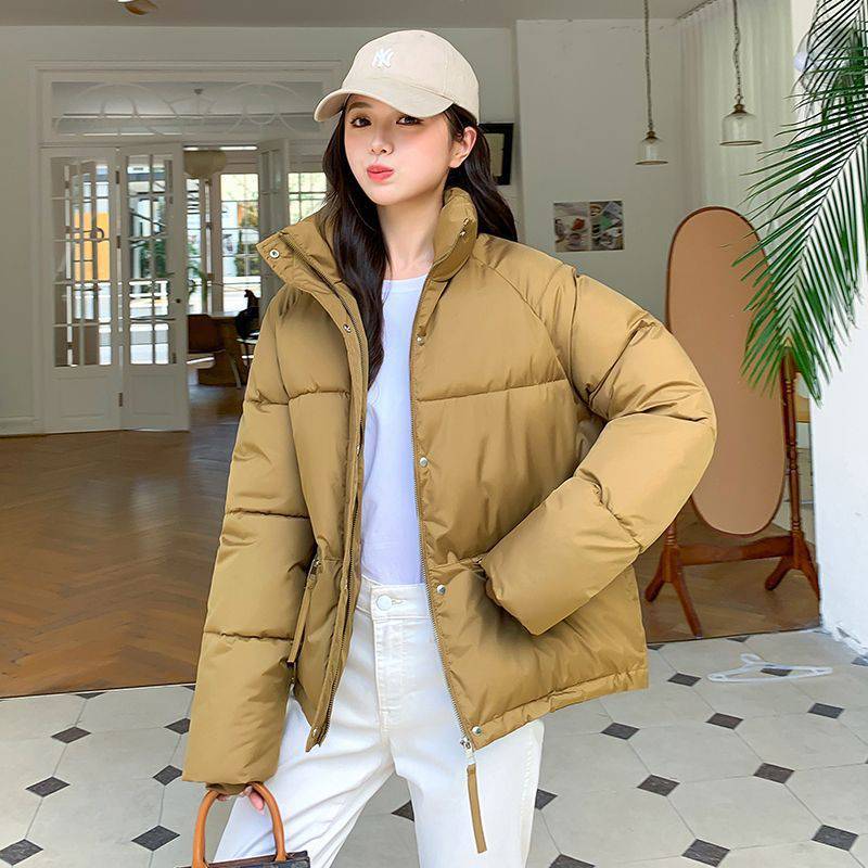 Manteau doudoune coton col montant femme petit manteau doudoune courte manteau matelassé coton manteau femme