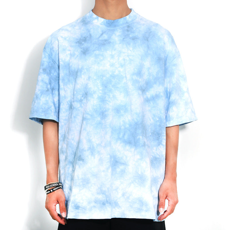 Tie-dye Pattern Short-sleeved T-shirt Popular Style