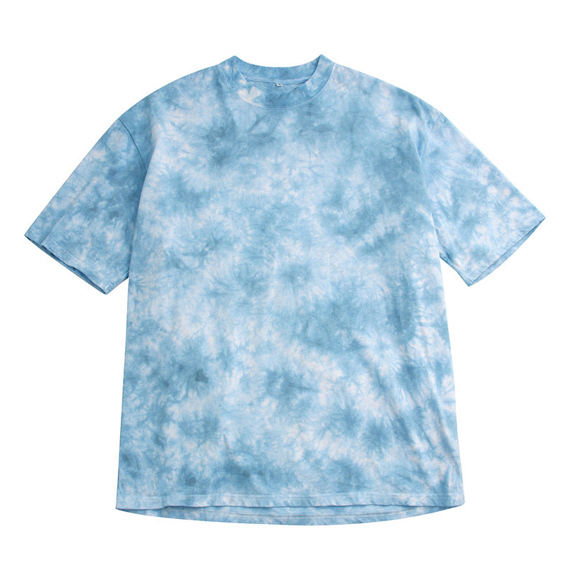 Tie-dye Pattern Short-sleeved T-shirt Popular Style