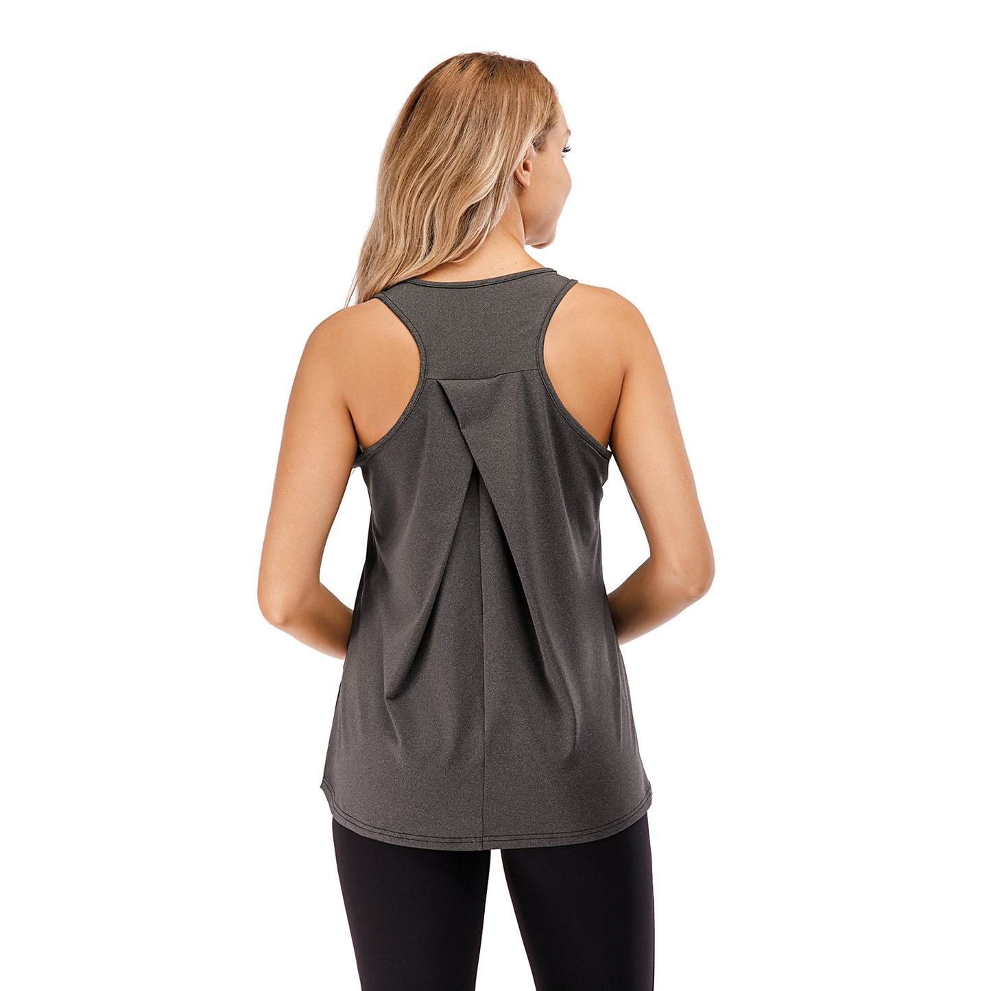 Vêtements de Yoga d'exercice, chemisier de course, gilet de Yoga ample à séchage rapide