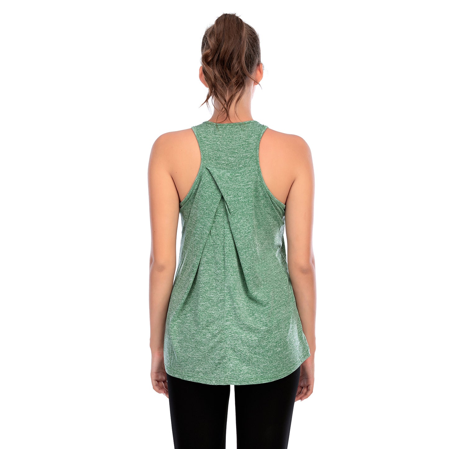 Ejercicio Ropa de yoga Blusa Correr Chaleco de yoga suelto de secado rápido