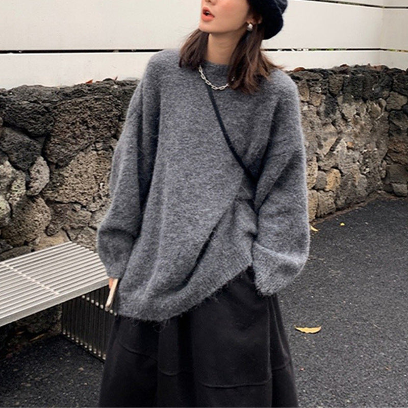 Autumn Winter Japanese Soft Milk Lazy Sweater Female