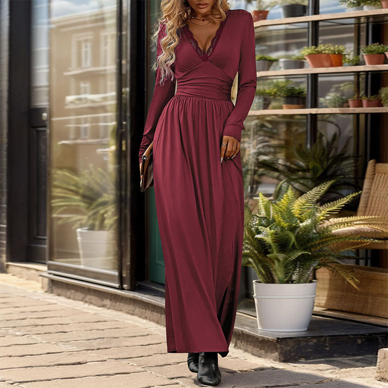 Women's Wear Slit Slim-fitting Dress