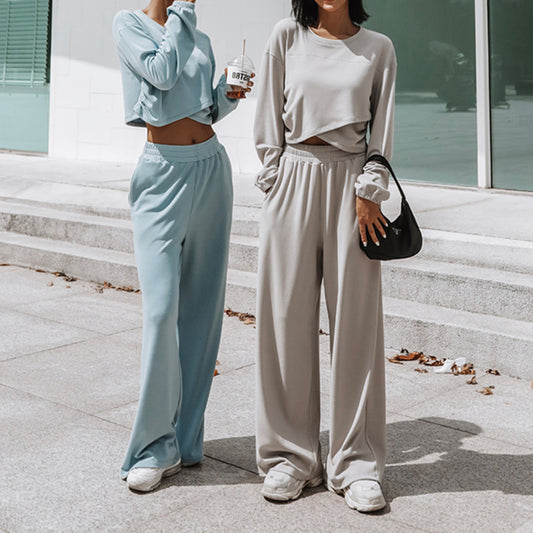 Conjunto de dos piezas de traje de suéter deportivo y de ocio