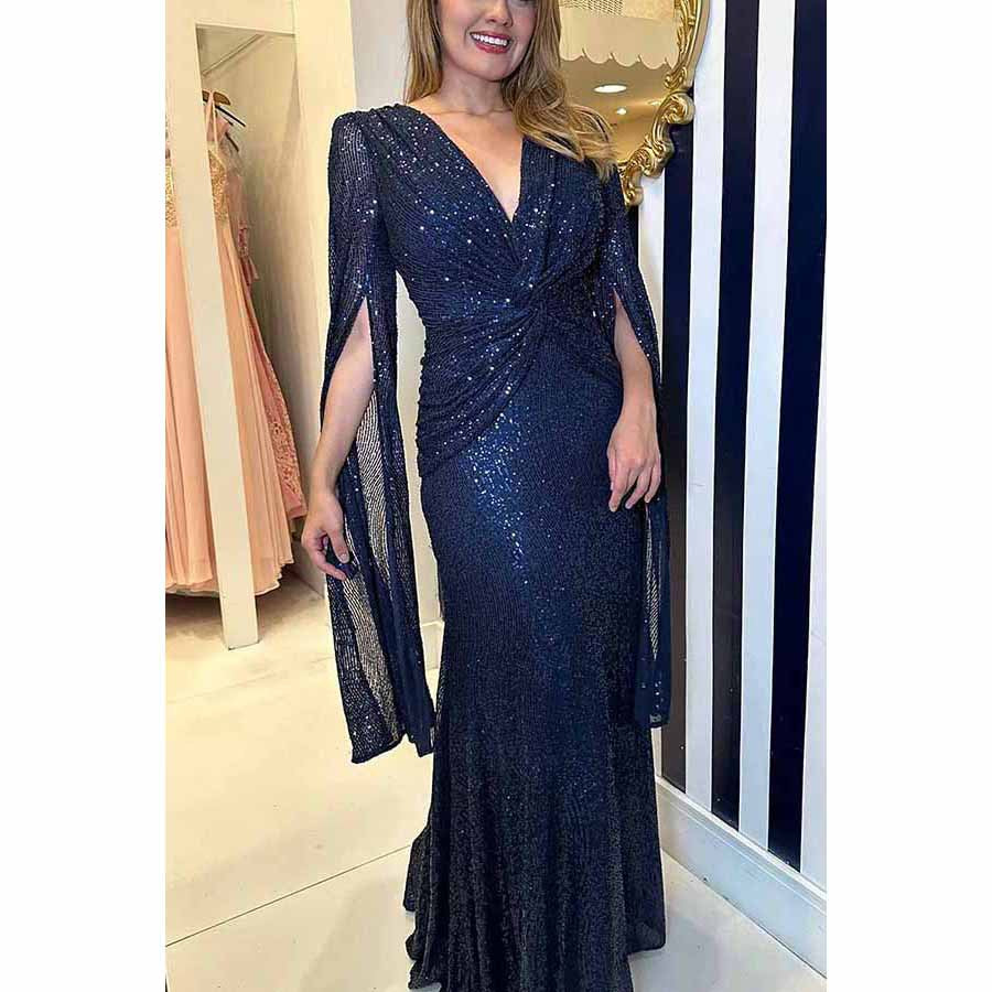 Robe ample décontractée à paillettes à la mode pour femmes