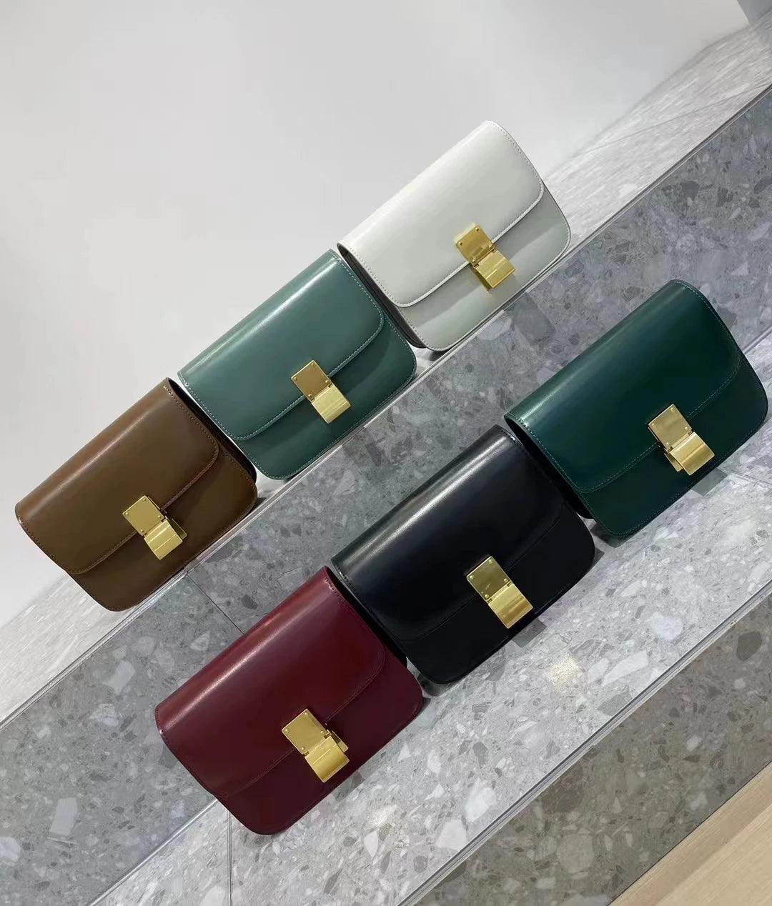 Bandolera de cuero auténtico para mujer, bolsos cuadrados pequeños de marca de tendencia, bolso de diseñador de lujo, bandoleras de moda, bolsos de tofu 2022