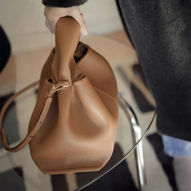 Nuevo bolso de hombro grande para mujer 2022 tendencia diseñador invierno Simple Color sólido muy altos capacidad bolsos de mano