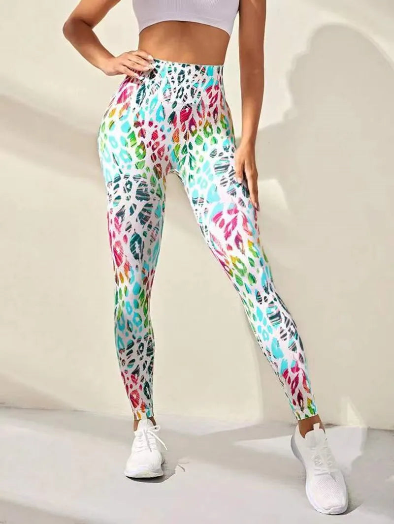 Leggings de sport sans couture pour femmes, impression 3D, teinture par nouage, taille haute, Push-Up, vêtements de sport, collants d'entraînement, nouvelle collection