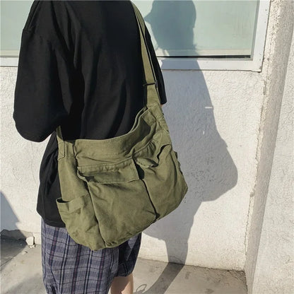 Sac à main en toile pour filles, sacs à bandoulière pour adolescentes, sacoches pour dames, sac décontracté, sac à main pour adolescentes, 2024