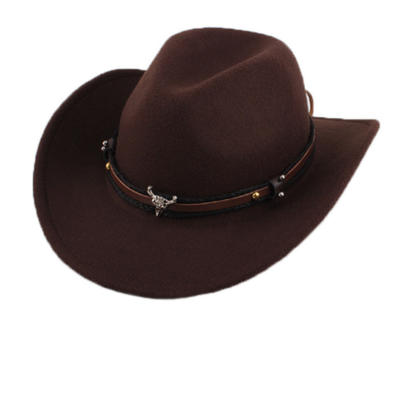 Chapeau de cowboy en tweed printemps-été