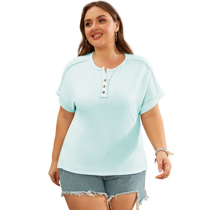 Camiseta ajustada de color liso para mujer