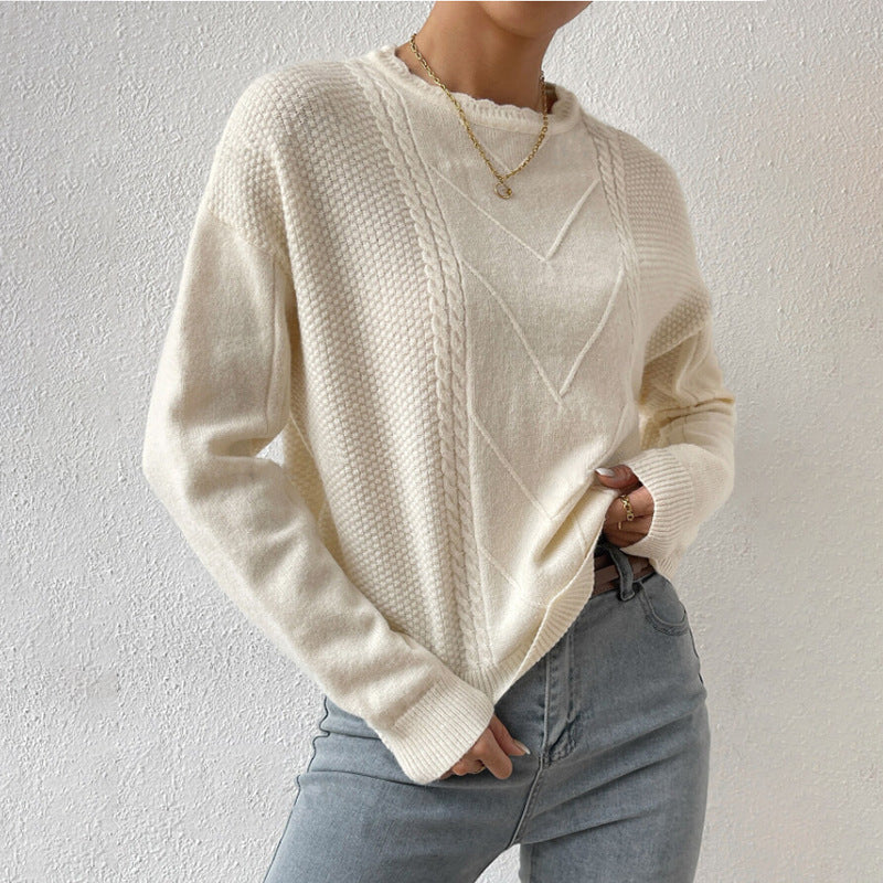 Women's Fashionable Irregular Bottoming Sweater