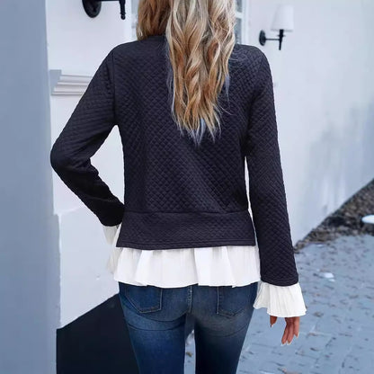 Casual Solid Color Round Neck Fashion Sweater