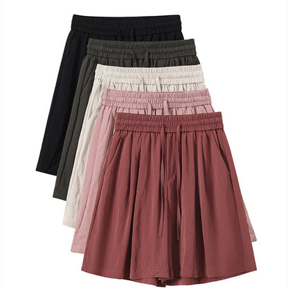 Ice Silk Draping Shorts For Girls Summer Thin