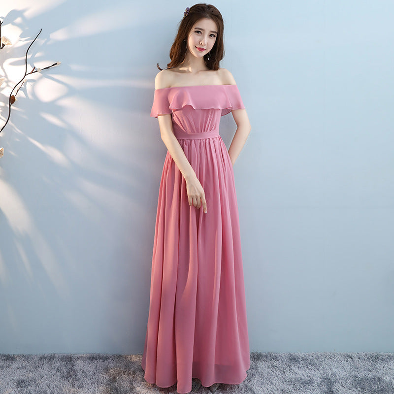 Slim-fit Slimming Bridesmaid Winter Sisters Dress Bridesmaid Dress