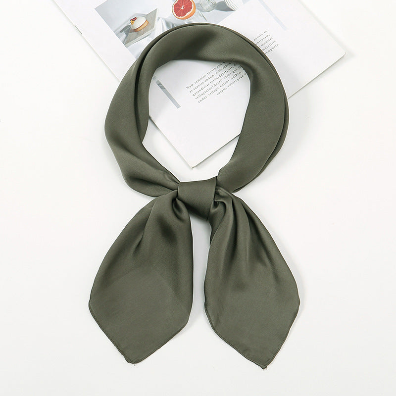 Simple And Versatile Satin Plain Handkerchief