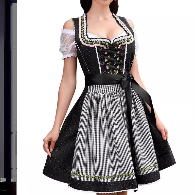 Minivestido sexy para mujer, estilo Dirndl, para Halloween, para Barpool