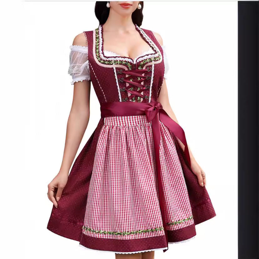 Minivestido sexy para mujer, estilo Dirndl, para Halloween, para Barpool