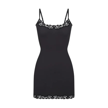 Sling Dress Sexy Tight Hip Lace Skirt