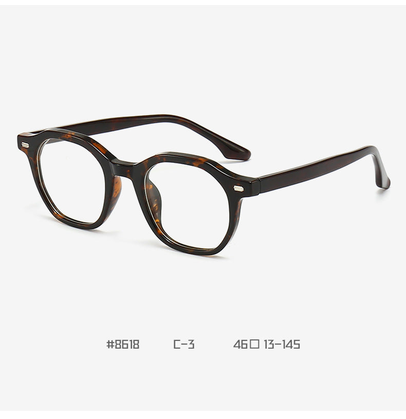 Retro Niche Texture Board Eyeglass Frame