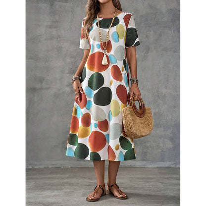 Women's Digital Printing Loose Casual Dress