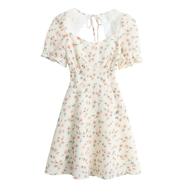 Fashion Floral Elegant French Dress