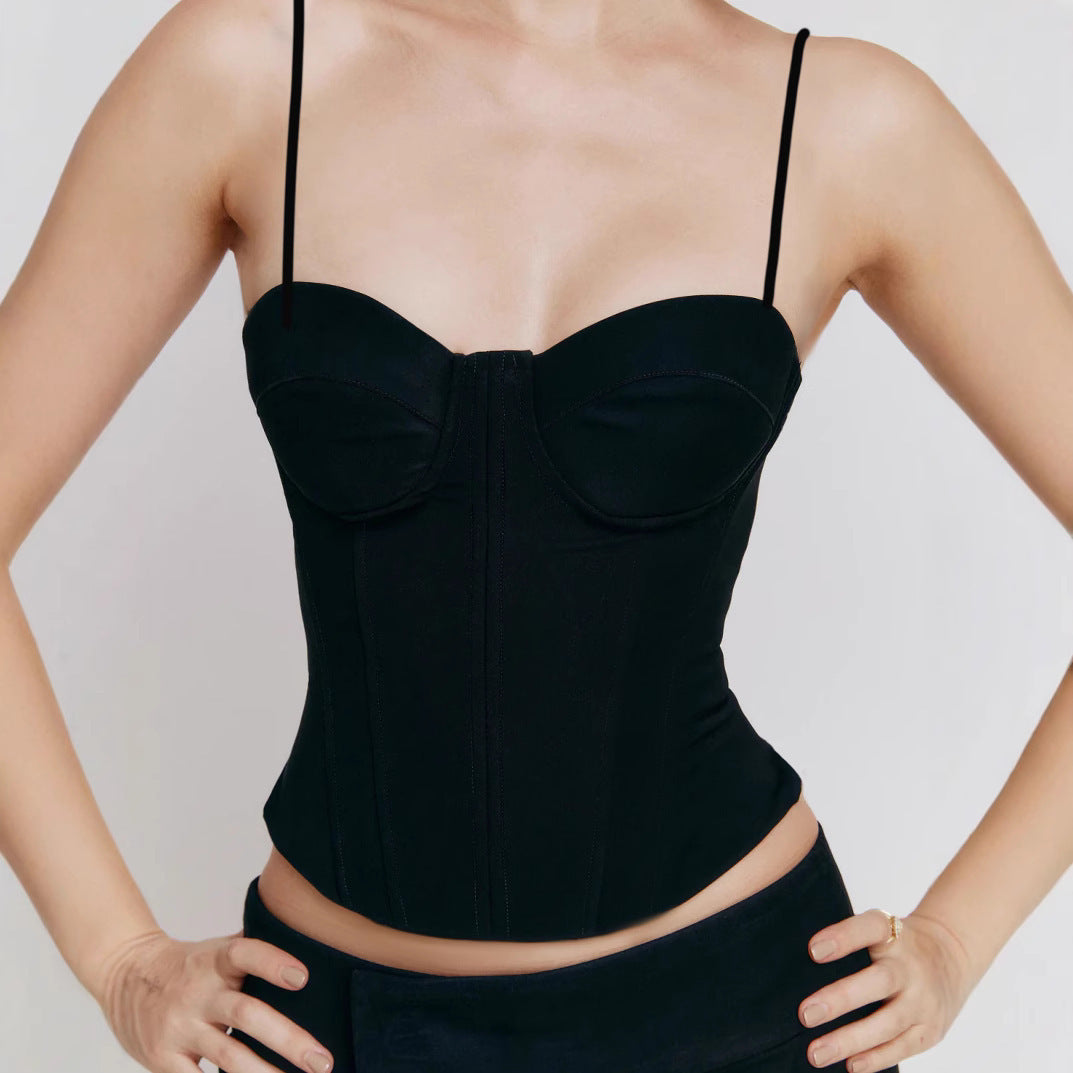 Tube Top Sexy Fishbone Waist Shaping Vest Adjustable