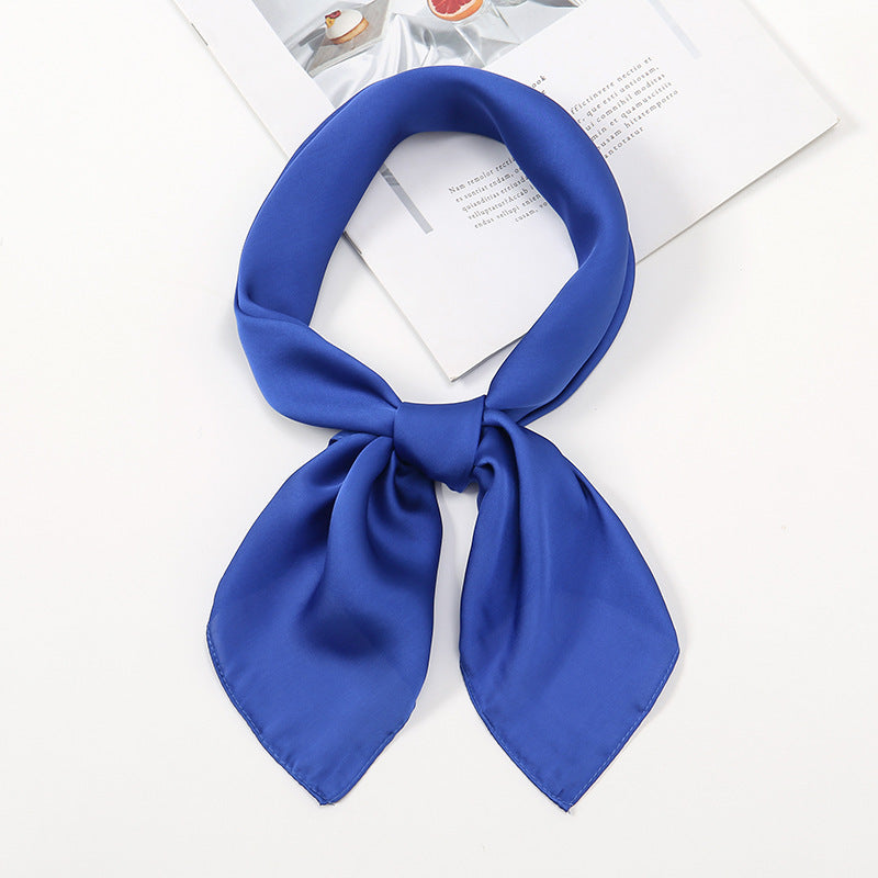 Simple And Versatile Satin Plain Handkerchief