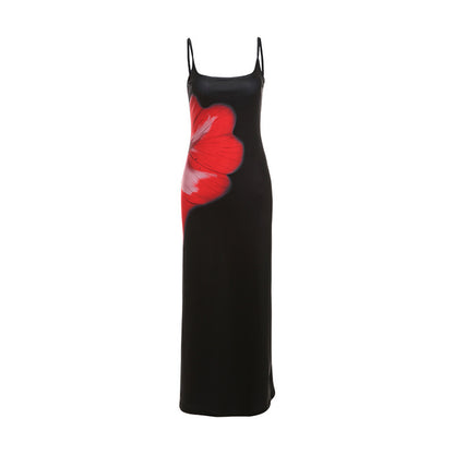 Robe longue imprimée à la mode pour femme