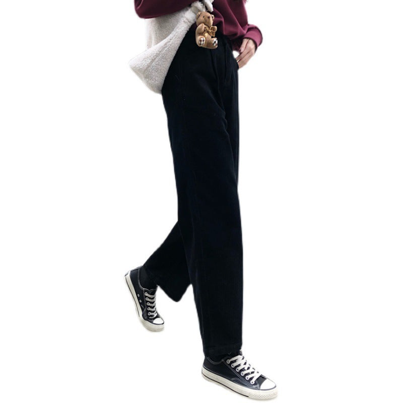 Korean Style Corduroy Casual Pants