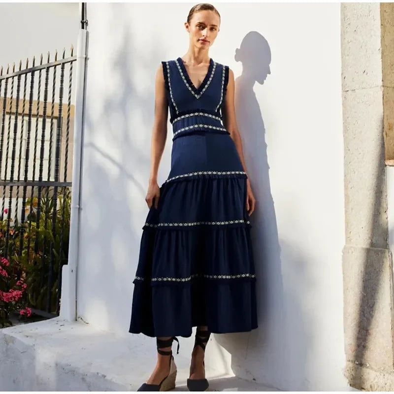 Vestido especial de moda para mujer elegante retro