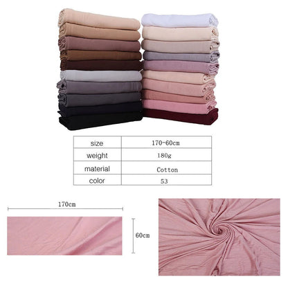 Mercerized Cotton Jersey Closed-toe Cotton Scarf