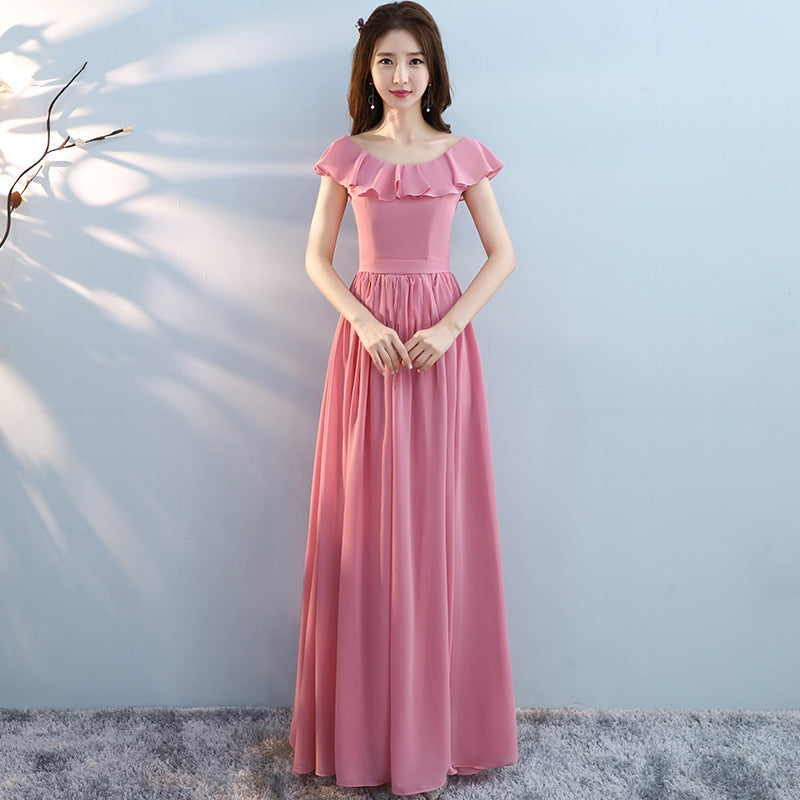 Slim-fit Slimming Bridesmaid Winter Sisters Dress Bridesmaid Dress