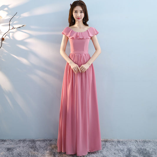 Slim-fit Slimming Bridesmaid Winter Sisters Dress Bridesmaid Dress