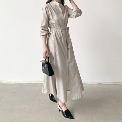 Loose Shirt Lace-up Dress