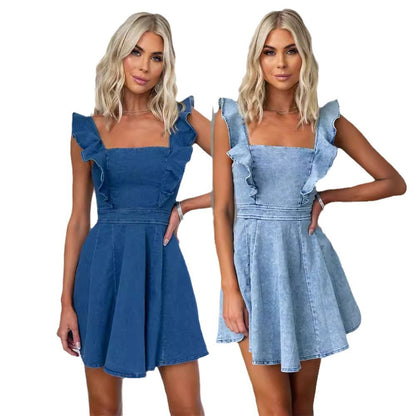 Women's Fashion Casual Denim Dress